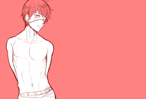 kumaruki:   For some reason I do enjoy drawing TG boys shirtless  ( ˘//⌣//˘  )   