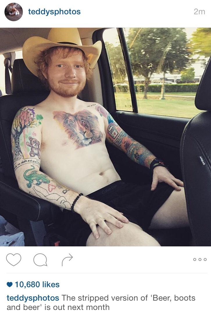 sheeran-usa:  The fact that the “stripped” version looks more innocent is what’s