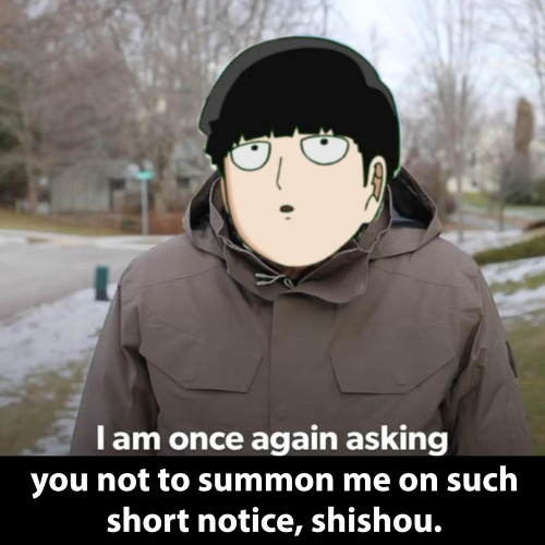 mythicmystery: Has this been done before? It has now.Mob Sanders 100 (or Mob Psycho 2020?)