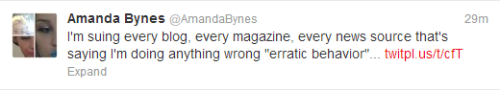 marapetsrules:  DONT SAY ANYTHING BAD ABOUT AMANDA BYNES EVER OR SHE WILL SUE YOU ITS PROBABLY TOO LATE FOR ME BUT SAVE YOURSELVES 