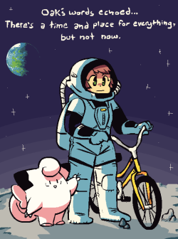 fawnandgames:  “This is mission control. You can’t ride your bike on the moon.” 