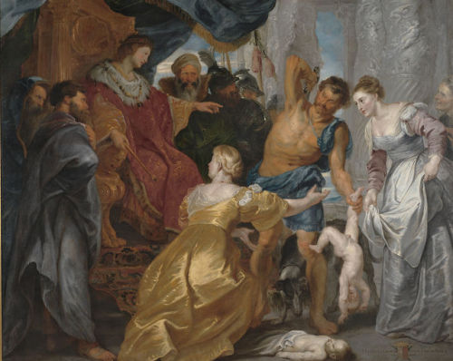 Peter Paul Rubens, The Judgement of Solomon, 1617. Oil on canvas, 234 x 303 cm. National Gallery of 