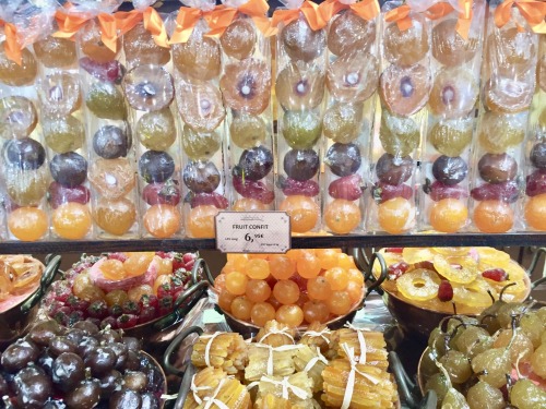 Fruit confit, confiserie, Uzès, Gard, 2016.Just ordered candied fruit to make fruitcakes later in th