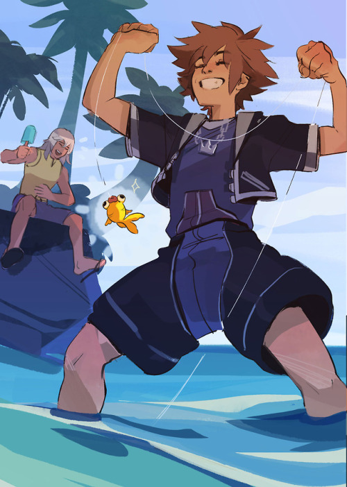 pahnts:  Full piece for @kh15thfanzine!  The zine is AMAZING. So much work went into it and the mods running it were incredible collaborators and organizers. Hope you guys enjoy!  Twitter
