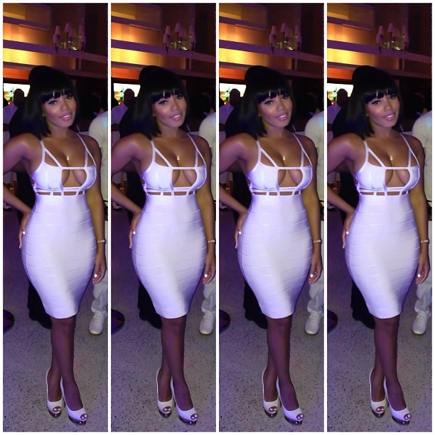xoxosheneka:  I think white can be my color 😋 #shenekaadamsbob (at Olmsted) 