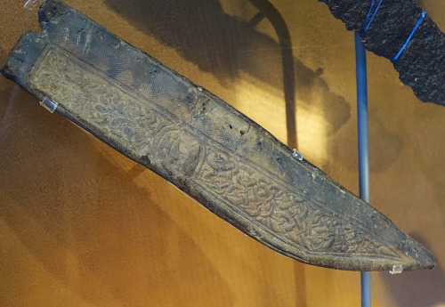 Decorated Viking artefacts from the Yorkshire Museum, York. 27.8.16.