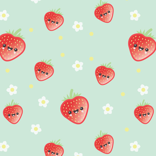 I know summer’s over, but last night I started work on this strawberry pattern. Repeating patterns a