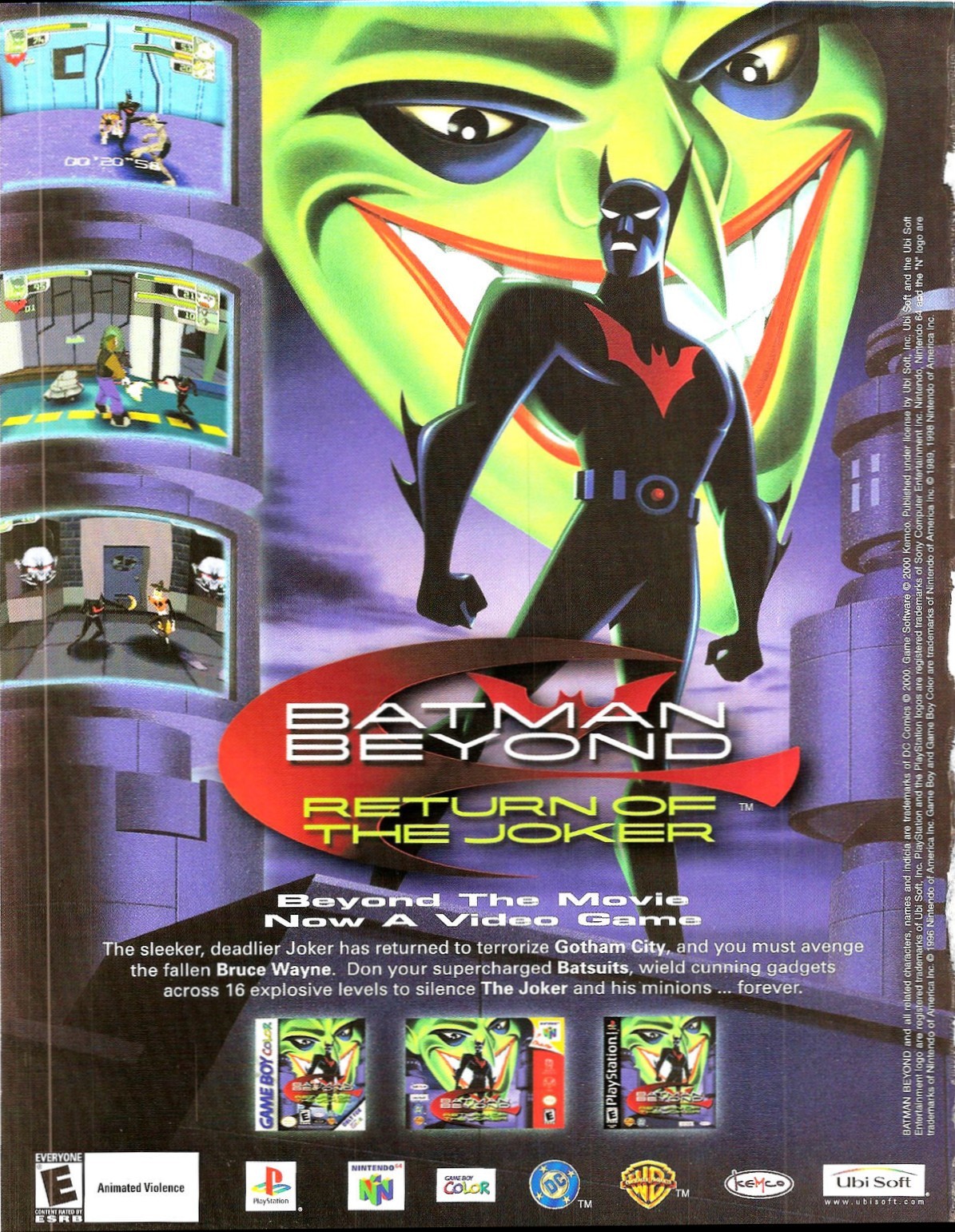 Video Game Print Ads — 'Batman Beyond: Return of the Joker' [GBC / N64 /...