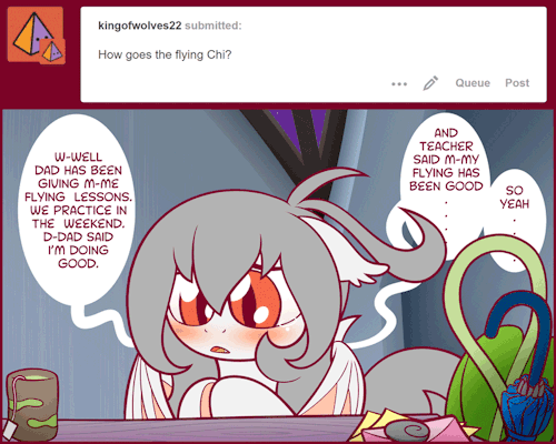 ask-laichi:“N-nice questions this time…” ^w^ Huehuehue =w=x3 D’aww~