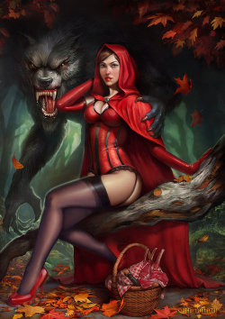 desires-andso-much-more:  Red Riding Hood by *yigitkoroglu on deviantART