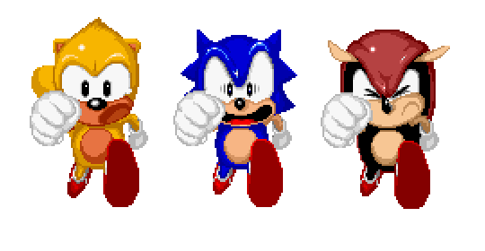 Sonic The Hedgeblog - Panicked running sprites that only appear for a...