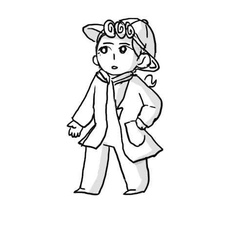 “What a rainy day. It’s lovely&hellip;your boots really kick up the puddles.”