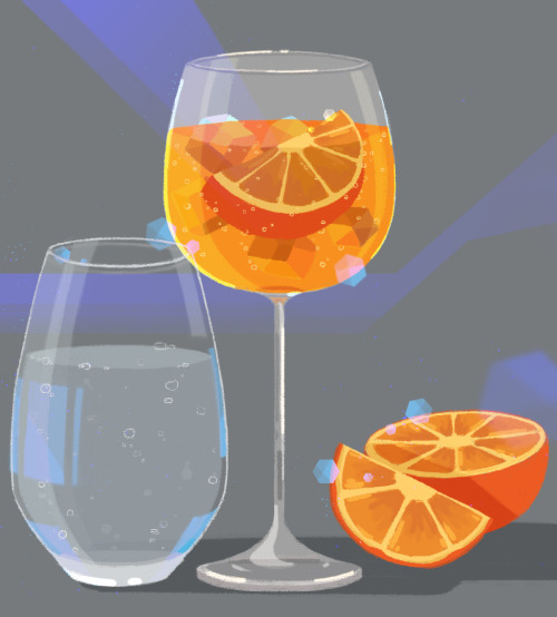 aperol spritz and sparkling water…favourite ones