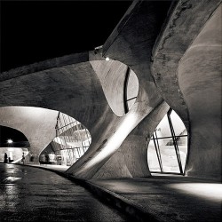 steroge:  TWA Flight Center, JFK Airport, New York (architect: Eero Saarinen) Architect-photographer Balthazar Korab | 1926-2013