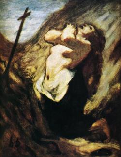 lifepornography:  Honore Daumier, St. Magdalene