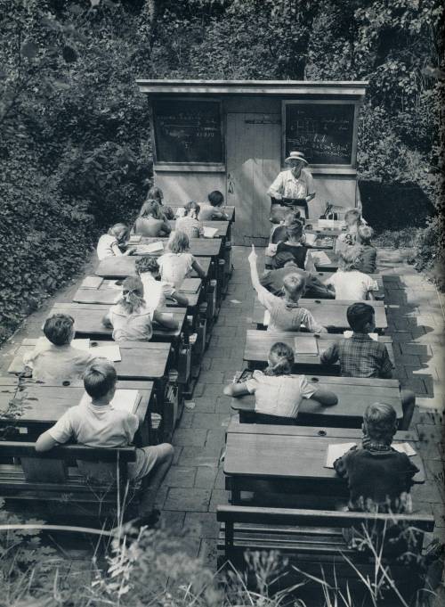 A Forgotten Age of Open-air Schools in the Netherlands, 1957. [1504 × 2048]. Check this blog!