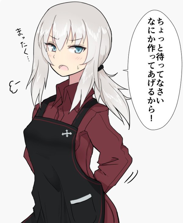 hiyaron01:  ひのまるさんはTwitterを使っています: “仕方がないのでご飯を作ってくれる逸見エリカ