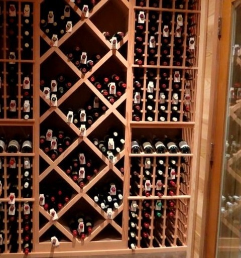 Wine Cellar Expansive BurlingtonAn Enormous Traditional Wine Cellar With A Concrete Floor And Storage