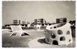 architectureofdoom:  Pierre Székely‘s sculptural playgrounds, L’Haÿ-les-Roses, 1958
