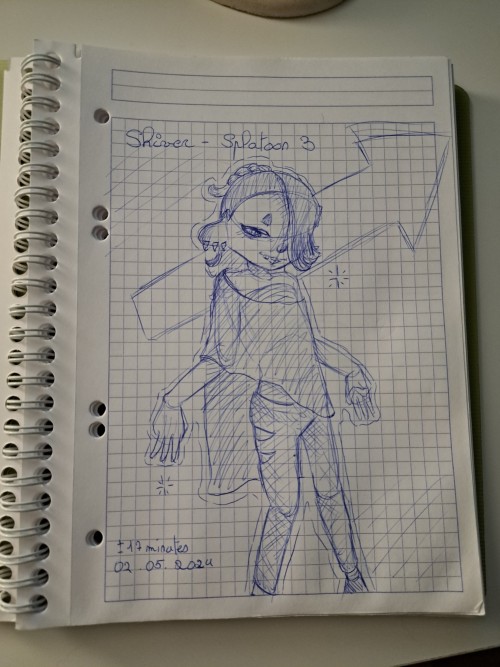 Redrew Shiver Based On A Picture In Pen (also My First Time Posting Traditional Art I Think :3)