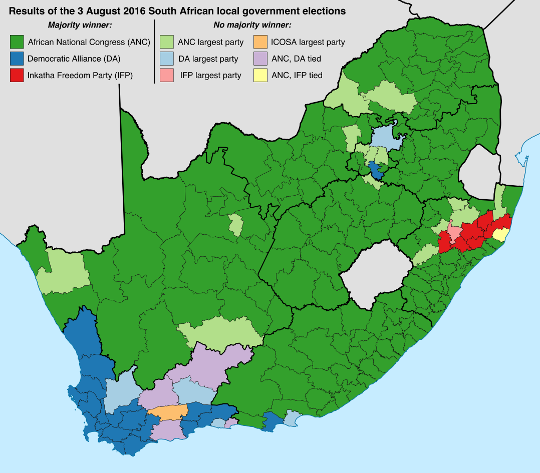 Results of local government elections held on 3... Maps on the Web