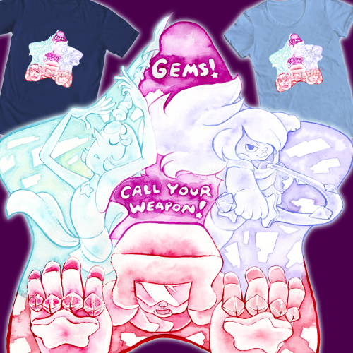 gracekraft:  My five designs for the Steven Universe shirt design contest over at Mighty Fine.  I would really appreciate it if everyone could take a minute or two to click the link to each entry and rate them.  In order:  Rose’s Petals —->Rate