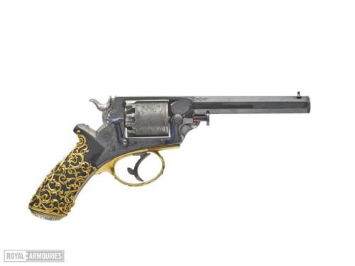 English Tranter revolver, engraved by R. S. Garrard &amp; Co. for The Prince of Wales (future King E
