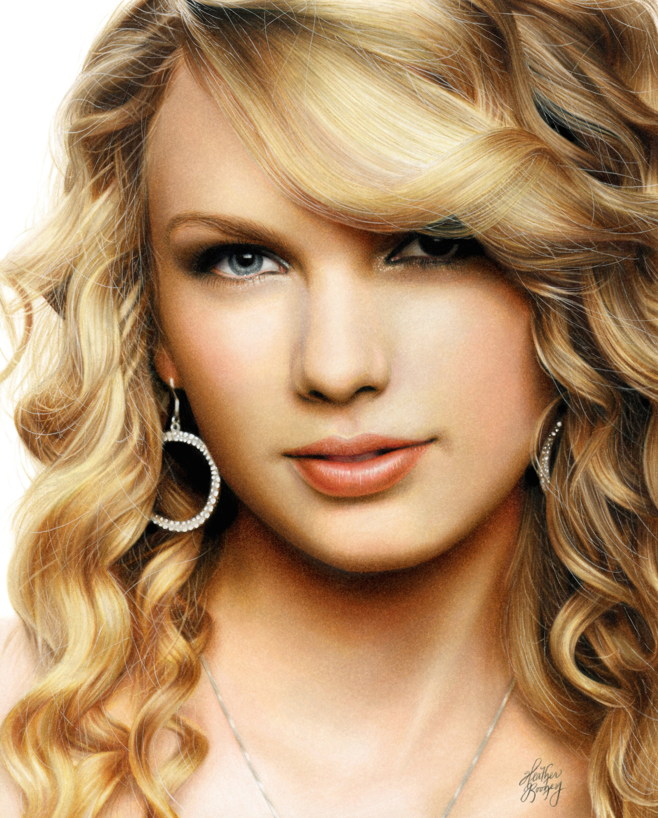 Heather Rooney Art — Colored pencil drawing of Taylor Swift by