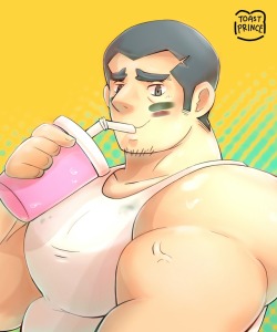 toast-prince-art:  GOOD MORNING!  something SFW for a change. what i made with the color and shading practice in making mah boi.