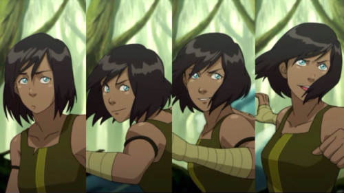 kwongs:  fUC K I love how korra looks like a fucking happy studio ghibli protagonist here. see that cute smirk? see that whimsy? i’m dying 