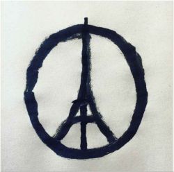 frenchcurious:    “Peace for Paris” Dessin de Jean Jullien. 