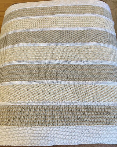 deboraholearypatterns:Little Clary Baby Blanket made with Berroco Modern Cotton.(at Denver, Colorado