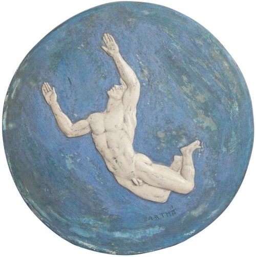 art-and-things-of-beauty:  Richmond Barthé (1909-1989) - Acrobat, plaster patinated with paint and glazes, diam. 25 cm. 