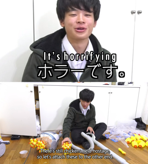 crystalwitch-in-the-tardis: chocolatado: the rubber chicken vacuum cleaner I clicked on the video an