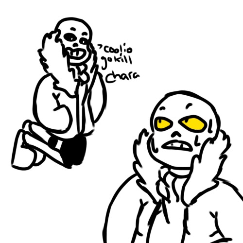 sans is just happy he doesn’t have to do squat. me and my shitty 1am comics