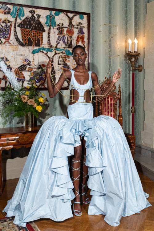 Pyer Moss by Kerby-Jean Raymond, Fall 2021 Couture Credits:Sakinah Bashir - Fashion Editor/StylistJa