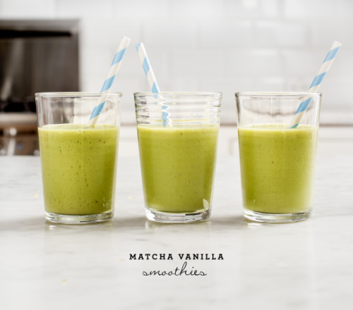 Matcha Vanilla Smoothies 