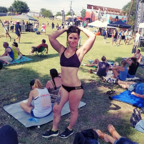 thatfitdork:Make up for a lack of fashion sense by wearing a bikini bottom and a sports bra.