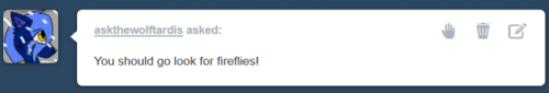 tantamount-time-turner:  “Chreee chreee~♪ My glowing friends!” Thank you for 1,500 followers!  Cute~! x3
