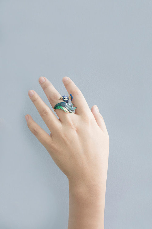 lesstalkmoreillustration: Handmade Enamel Animal Rings by Goodafternine On Etsy   *More Things & Stuff    