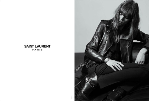 Saint Laurent . Ad campaign Pre-Fall13Creative Director: Hedi SlimanePhotos: Hedi SlimaneModel: Frej