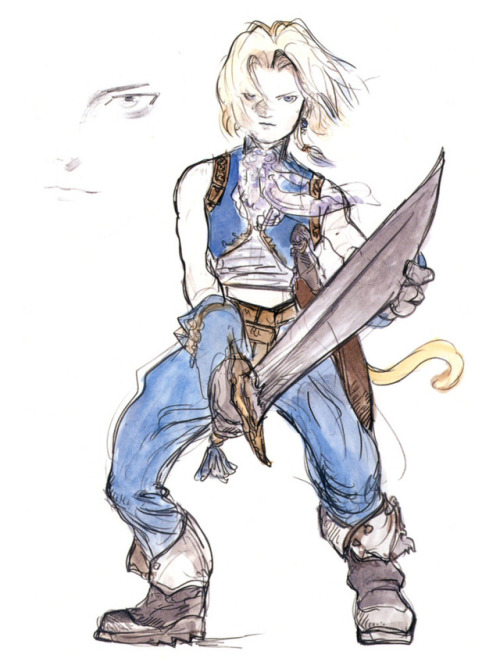 crystal-chrysilla: Zidane Tribal Concept art.