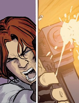 jjoelswatch:“So good news: someone gets to tell Satana Hellstrom that we solved the mystery about why her brother was acting strange. Bad news: we have the real Daimon Hellstrom, but he’s dead. Any takers?”        → Bucky Barnes; Strikeforce