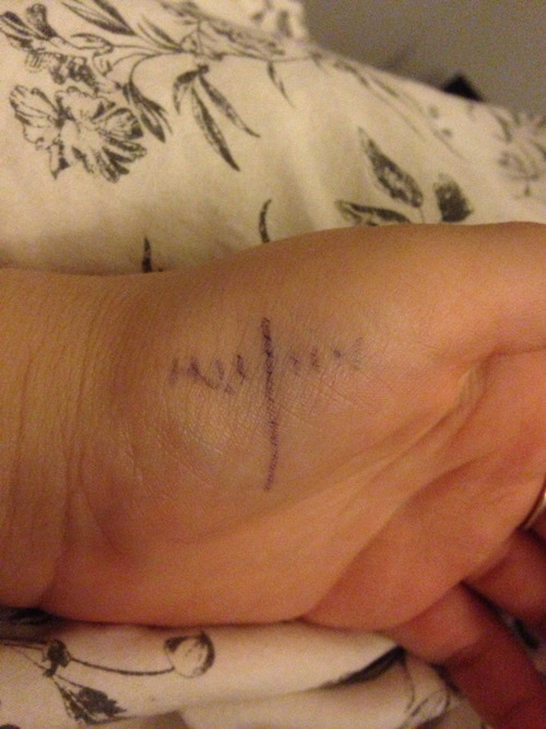 dropletsofblood:  Today someone asked me why I have a tally chart on my hand, you