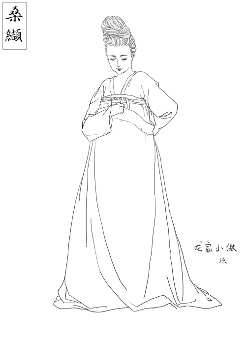 changan-moon:Chinese hanfu tutorial—how to wear ruqun(襦裙) of Tang Dynasty style. I like the original