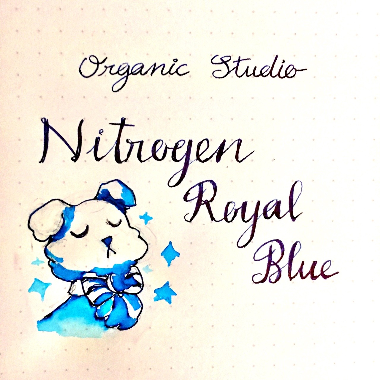 Hara's mailbox — Ink Review: Nitrogen Royal Blue by Organics Studio