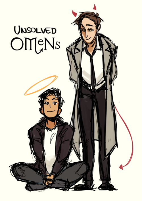 roman-kun:UNSOLVED OMENSRyan would still be the angel but I feel like he’d rock Crowley’s clothes xD