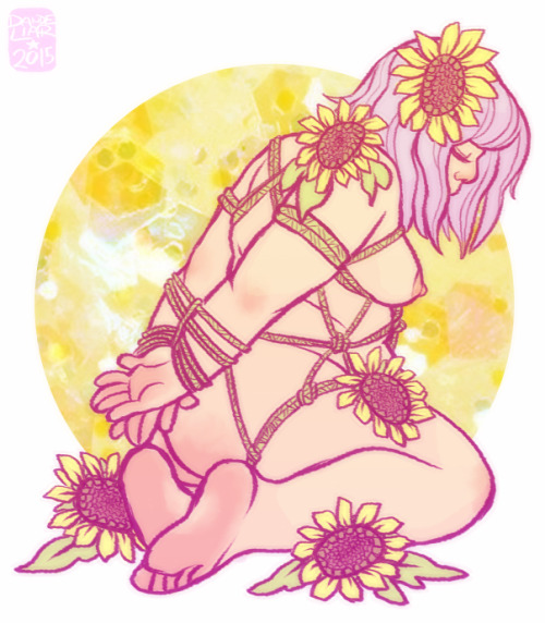 dandeliar-draws-dicks: ehhh it’s almost my birthday and i felt like drawing rope and sunflower