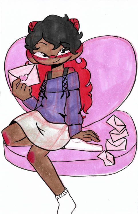 Valentine’s Girlfiend. Yes I spelled that right. Out of all three girls I designed for my Valentine&