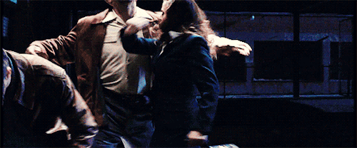 mrgaretcarter: Peggy beating up two dudes in the 2013 short film Agent Carter (in 540px)
